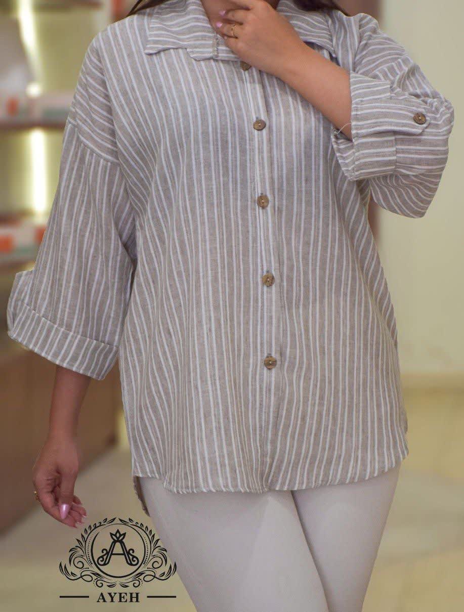 شومــیـز زنانه مدل راه راه آیه
