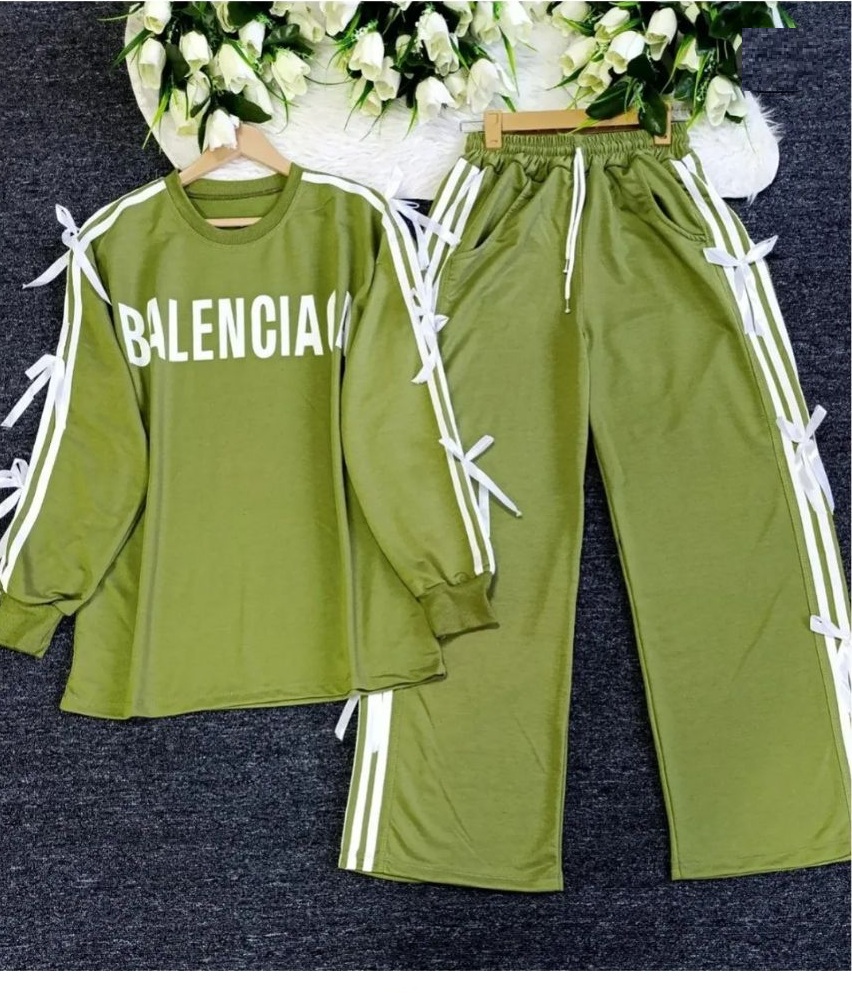 ست دورس و شلوار بگ  زنانه تو کرک مدل بالنسیاگاBAlenciaga صدری