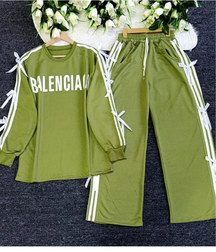 ست دورس و شلوار بگ زنانه تو کرک مدل بالنسیاگاBAlenciaga صدری